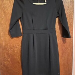 Banana Republic Black Long Sleeve Dress